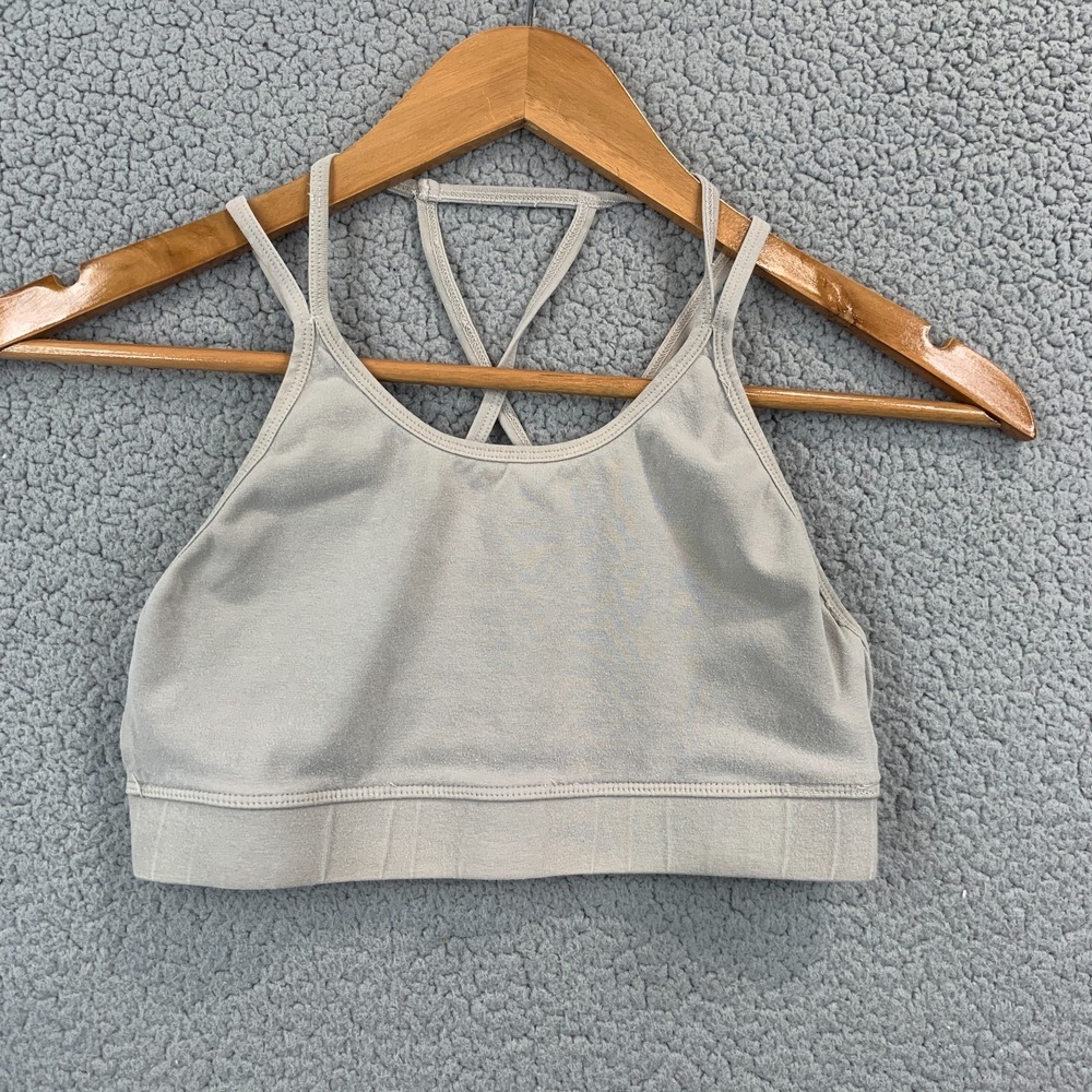 Hard Tail Sports Bra Cream Womens Size Small